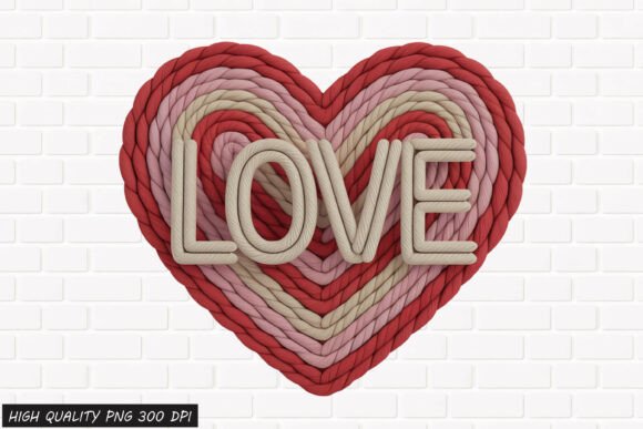 Download Rope Heart LOVE Valentine PNG File - Love Collection
