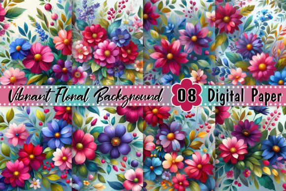 Download Vibrant Floral Background - Floral background Collection