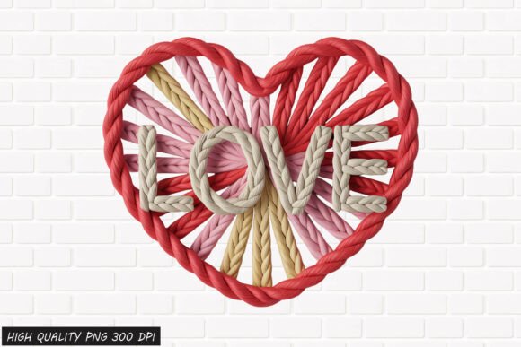 Download Rope Heart LOVE Valentine PNG File - Love Collection
