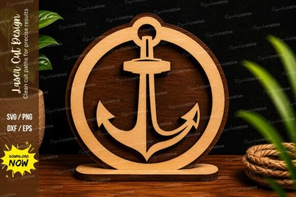 Download Nautical Anchor Round Stand Marine Decor - Marine Collection