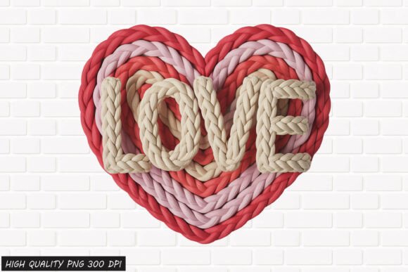 Download Rope Heart LOVE Valentine PNG File - Love Collection