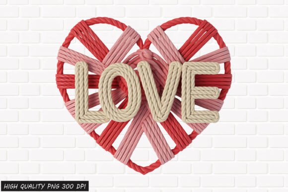 Download Rope Heart LOVE Valentine PNG File - Love Collection
