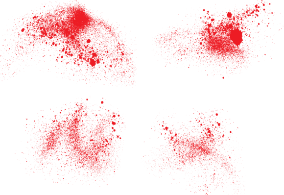 Download Ink Smear Red Blood Brush Stroke Vector - Stroke Collection