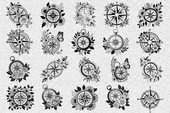 Download Compass Svg Bundle, Vintage Compass Svg - Premium Resources