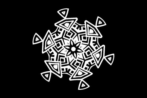 Download Vintage Snowflake Sticker Cutout DXF - Sticker cutout Collection