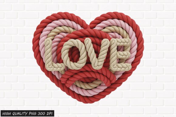 Download Rope Heart LOVE Valentine PNG File - Love Collection