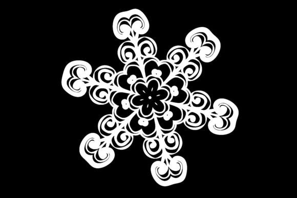 Download Vintage Snowflake Sticker Cutout PNG DXF - Sticker cutout Collection