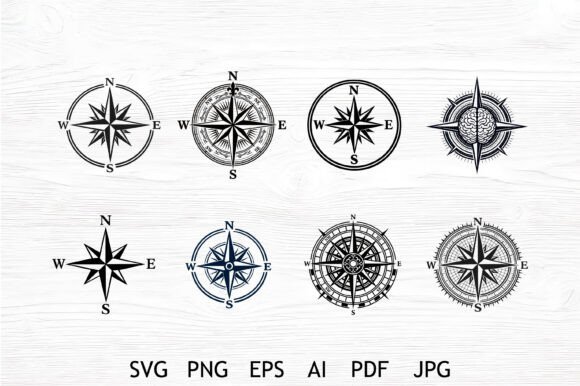 Download Compass Rose SVG Bundle - Compass Collection